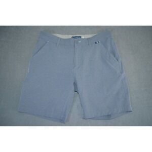 Live Forever Golf LFG Coast to Course Hybrid Shorts Heathered Gray Blue 32 - 8"